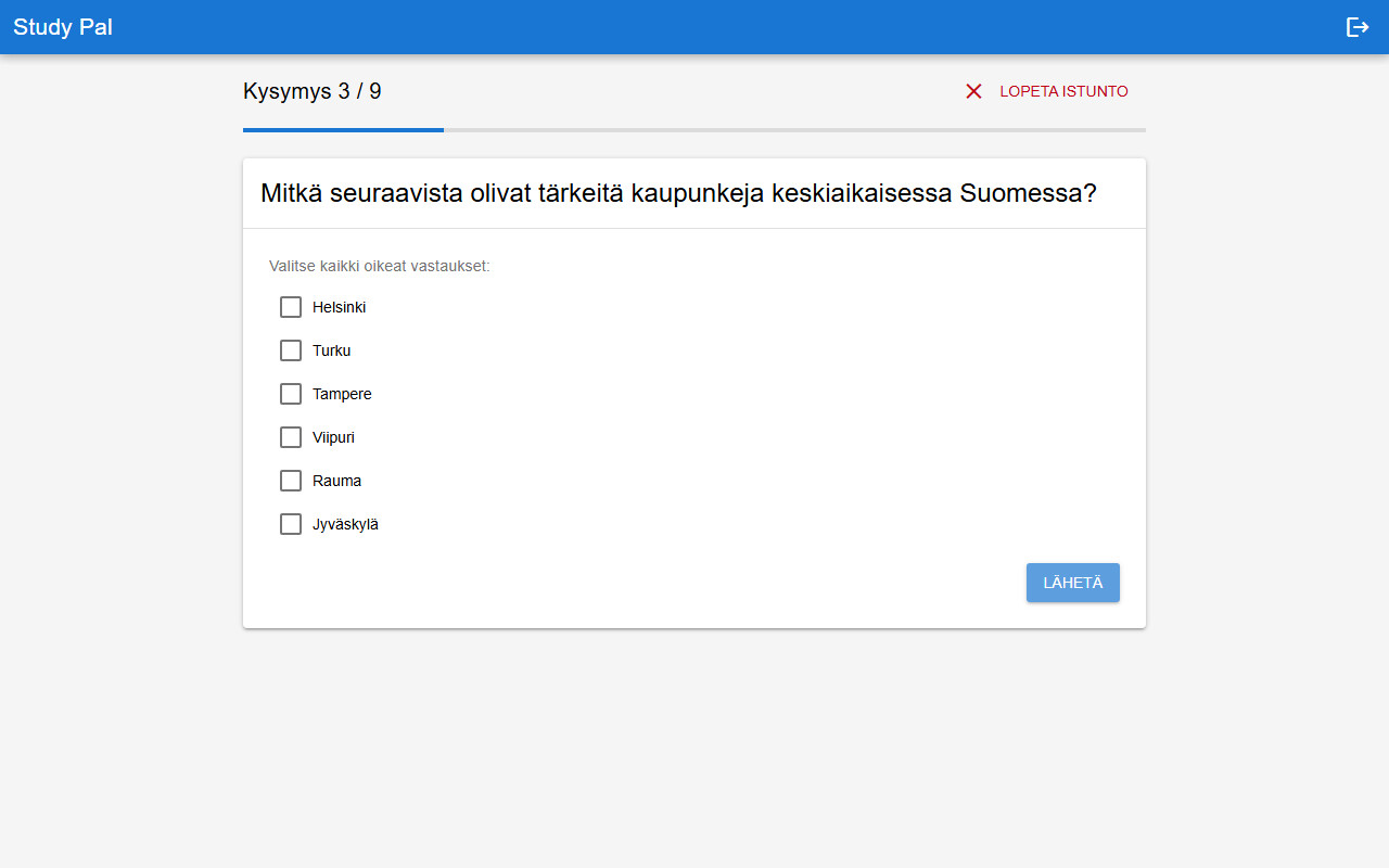 Tekoälypohjainen tenttiapuri
