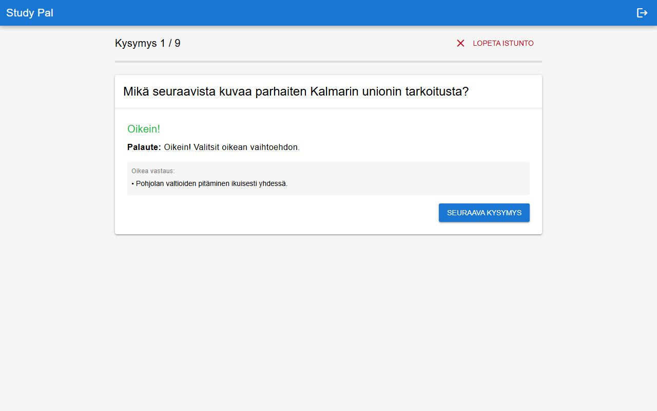 Tekoälypohjainen tenttiapuri